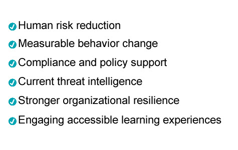 Core Benefits and Services Bulleted List of Services